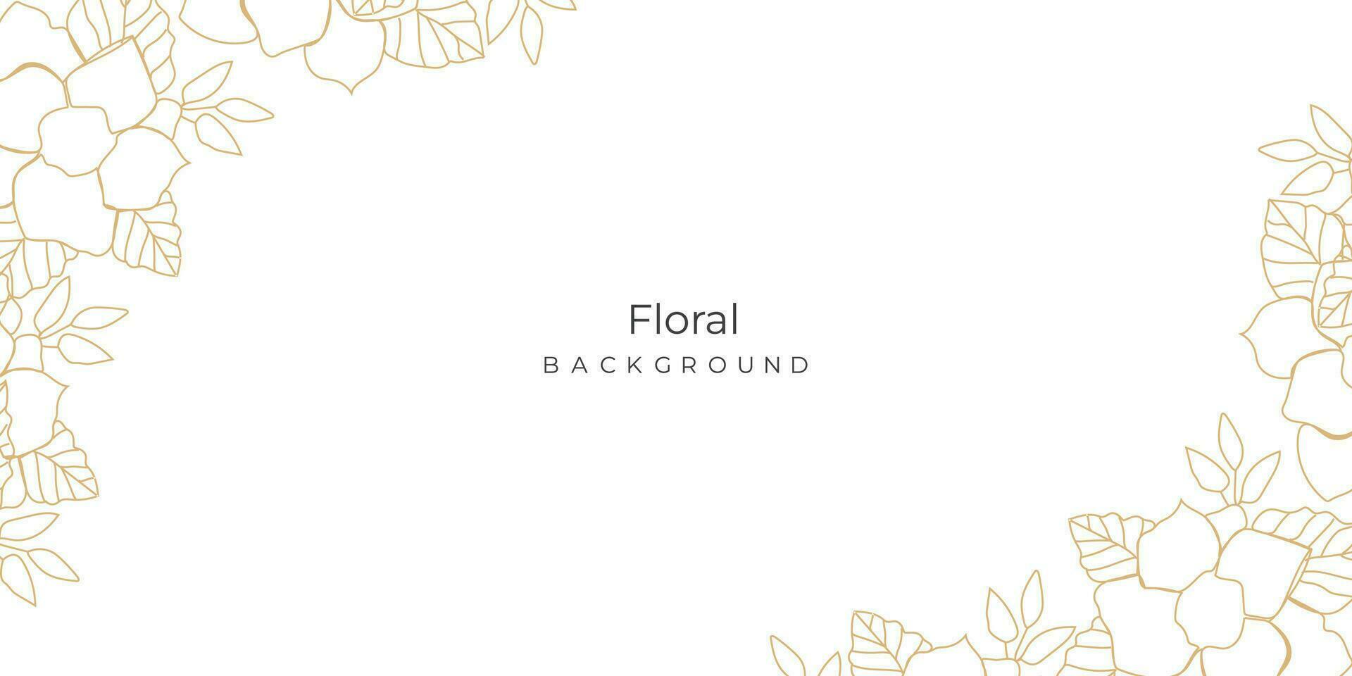 Wedding card floral background template vector