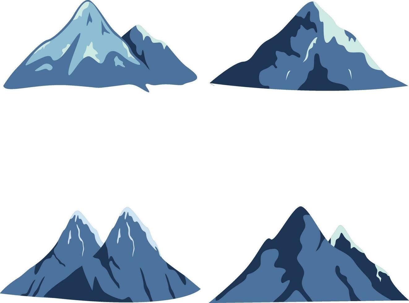 International Mountain Day With Modern Abstract Design. Vector Illustration Set.