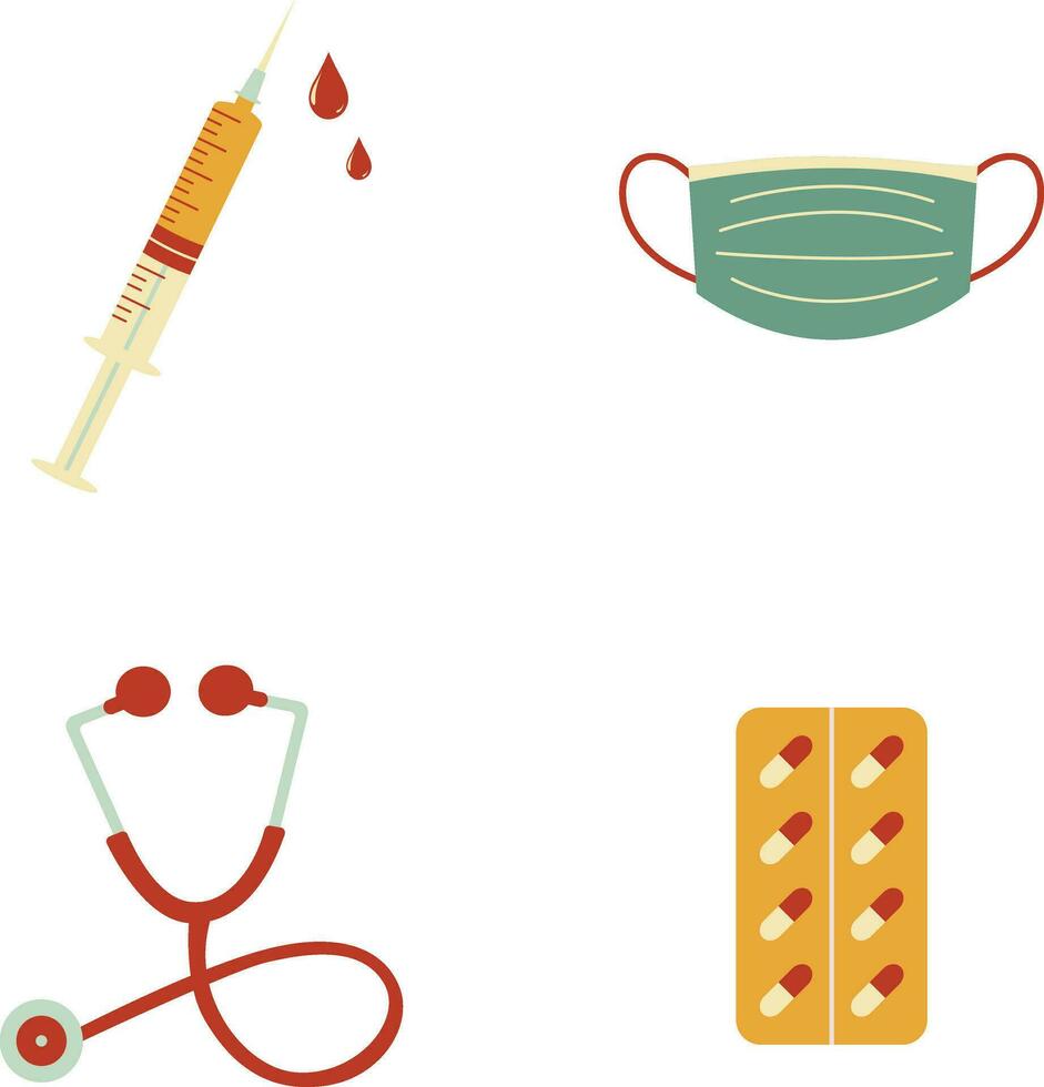 World Diabetes Day Illustration Set. With Cartoon Design. Isolated Vector Icon.