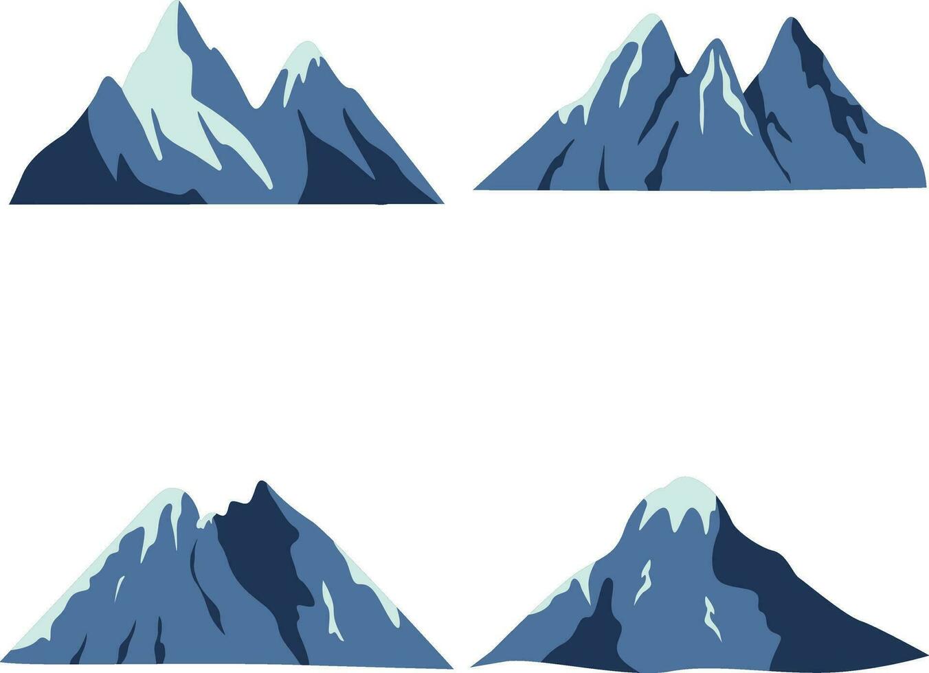 International Mountain Day With Modern Abstract Design. Vector Illustration Set.