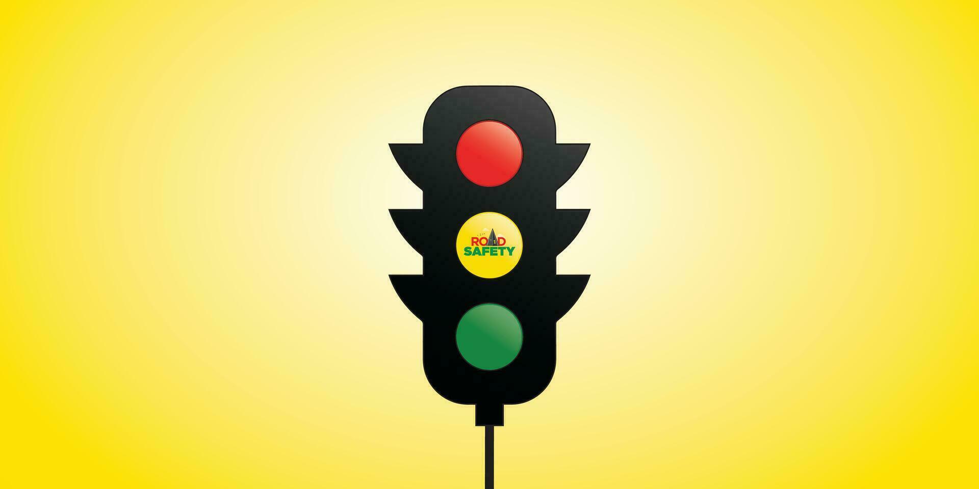 creativo editable modelo diseño para nacional la carretera la seguridad semana. 1 a 17 enero cada año, adecuado para carteles, pancartas, campañas y saludo tarjetas vector