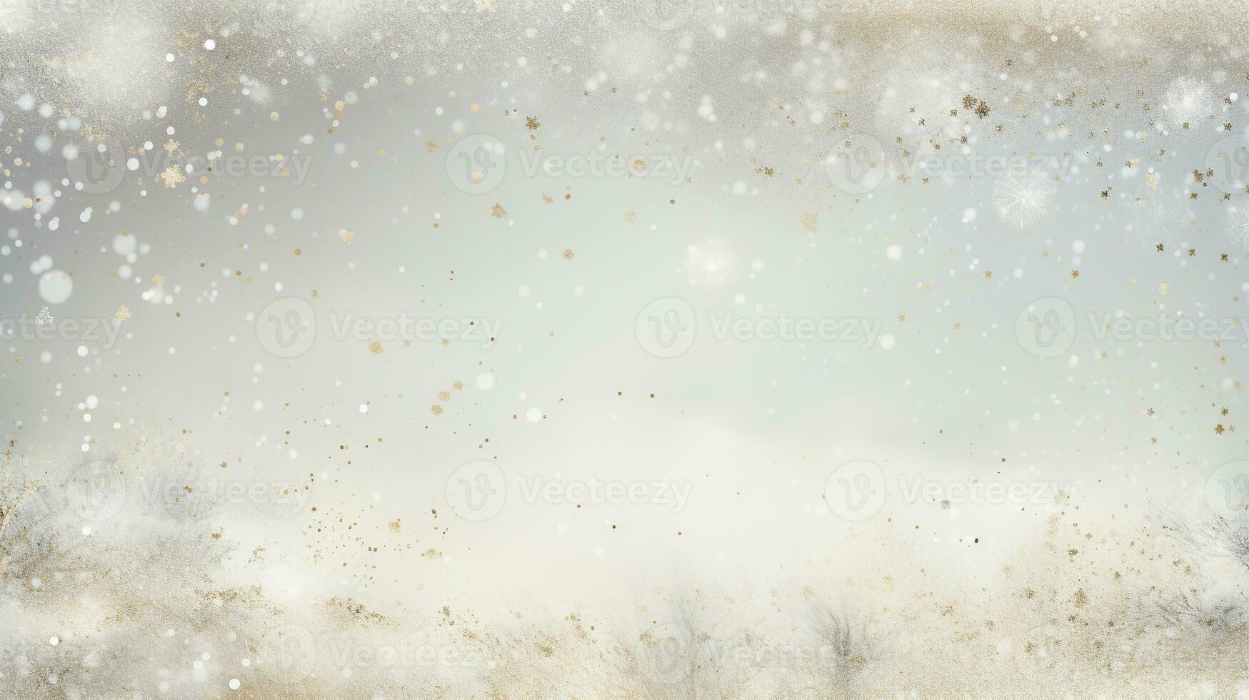 AI generated Christmas backdrop. Winter sky background with snowflakes. photo