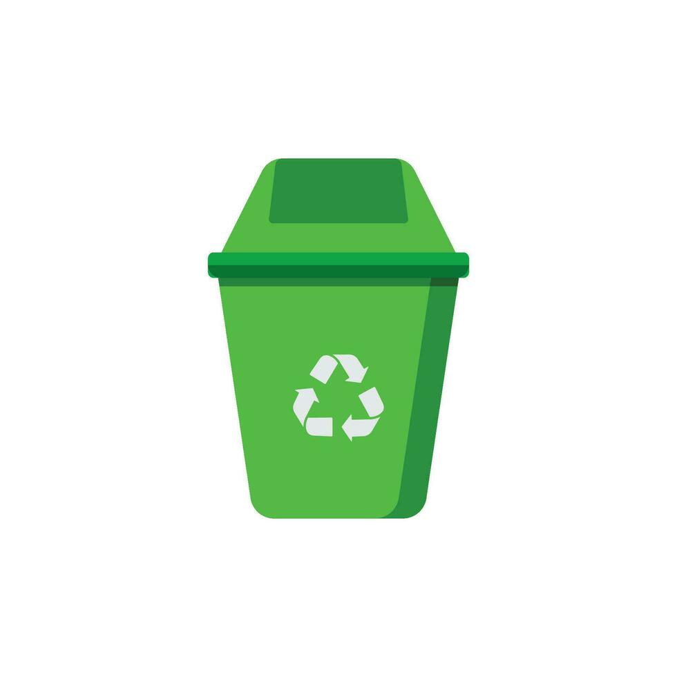 recycling bin icon vector