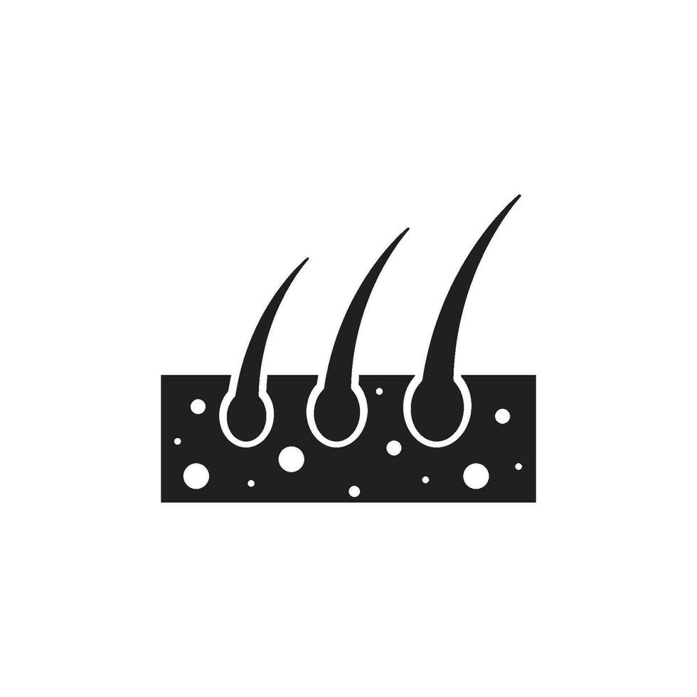 hair icon vector