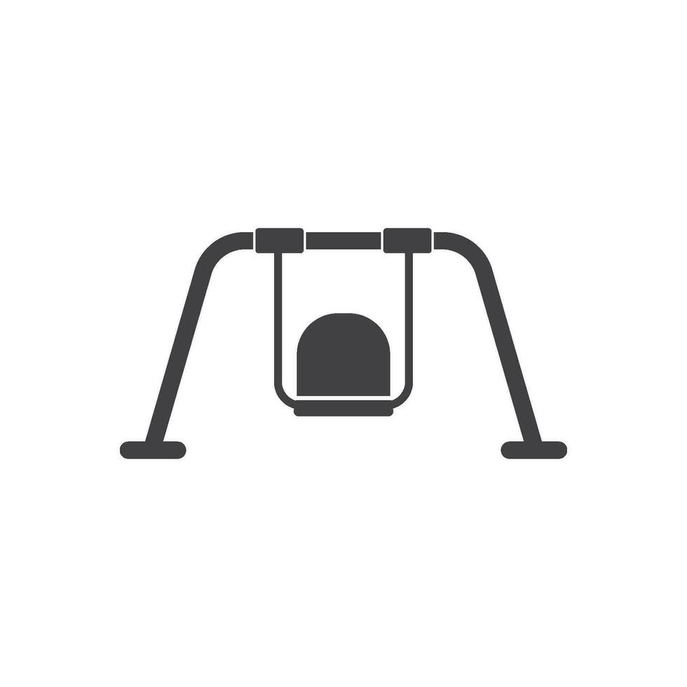 garden swing icon vector