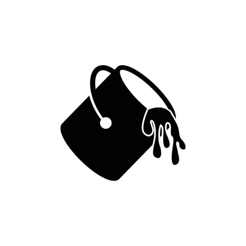 paint bucket icon vector