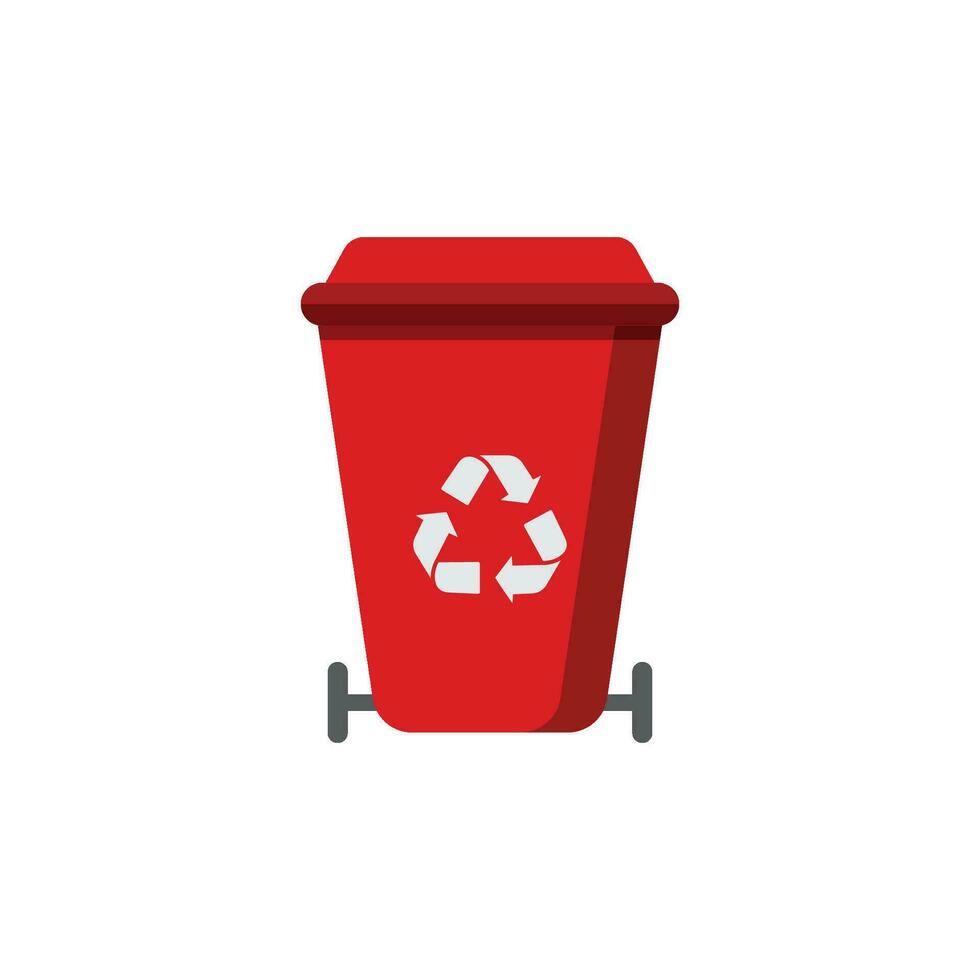 recycling bin icon vector
