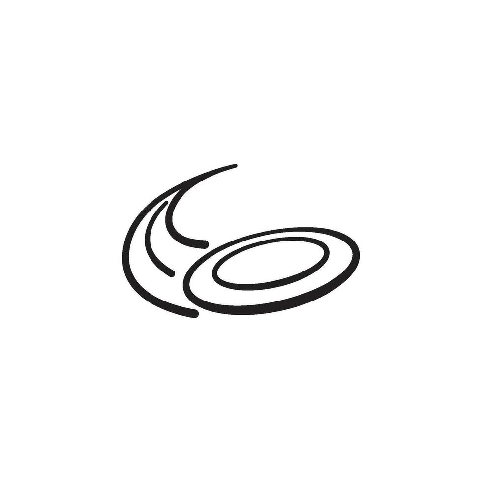 frisbee icon vector