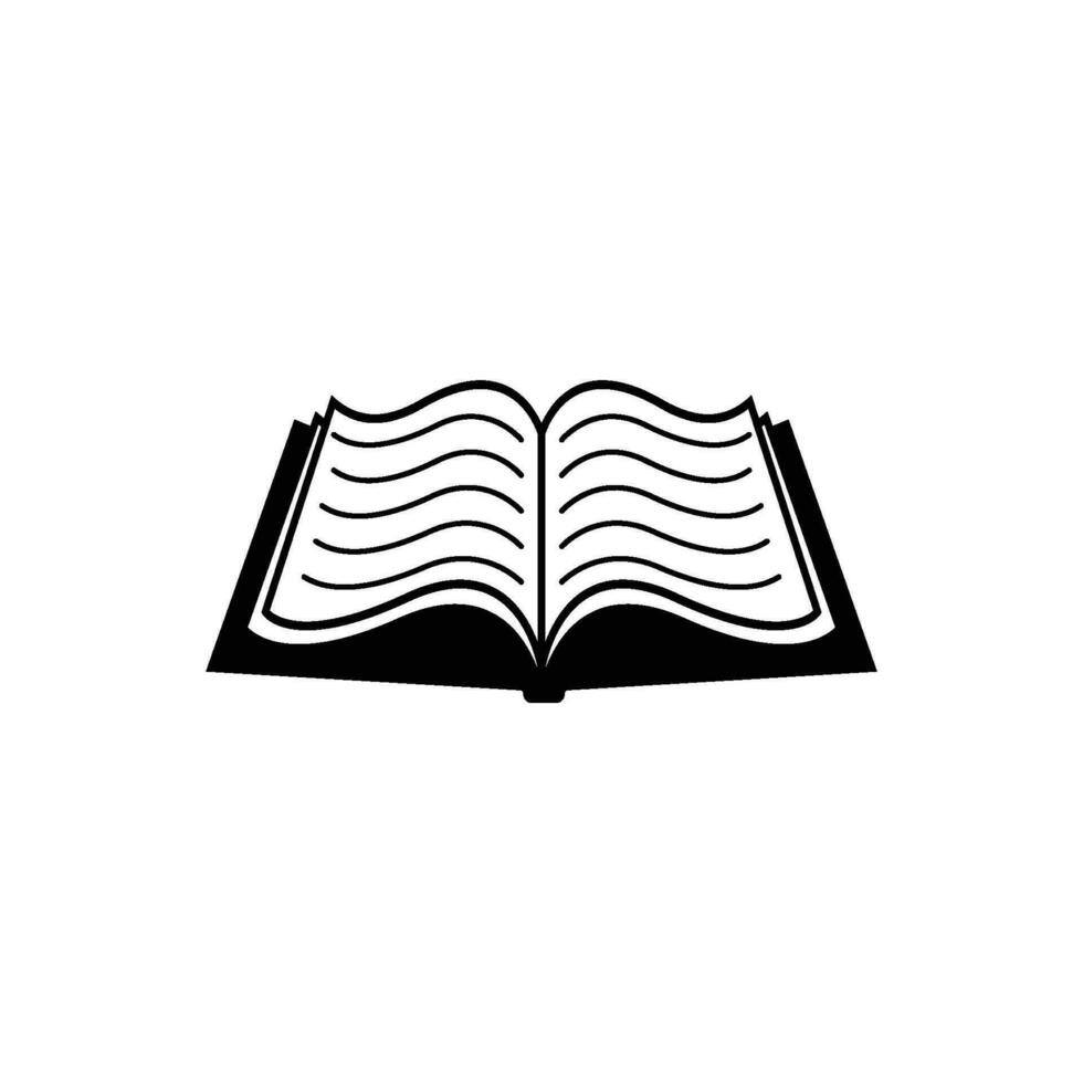 open book icon vector