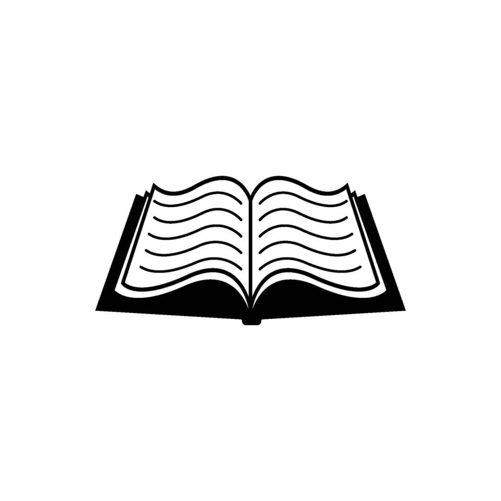 icono de libro abierto vector