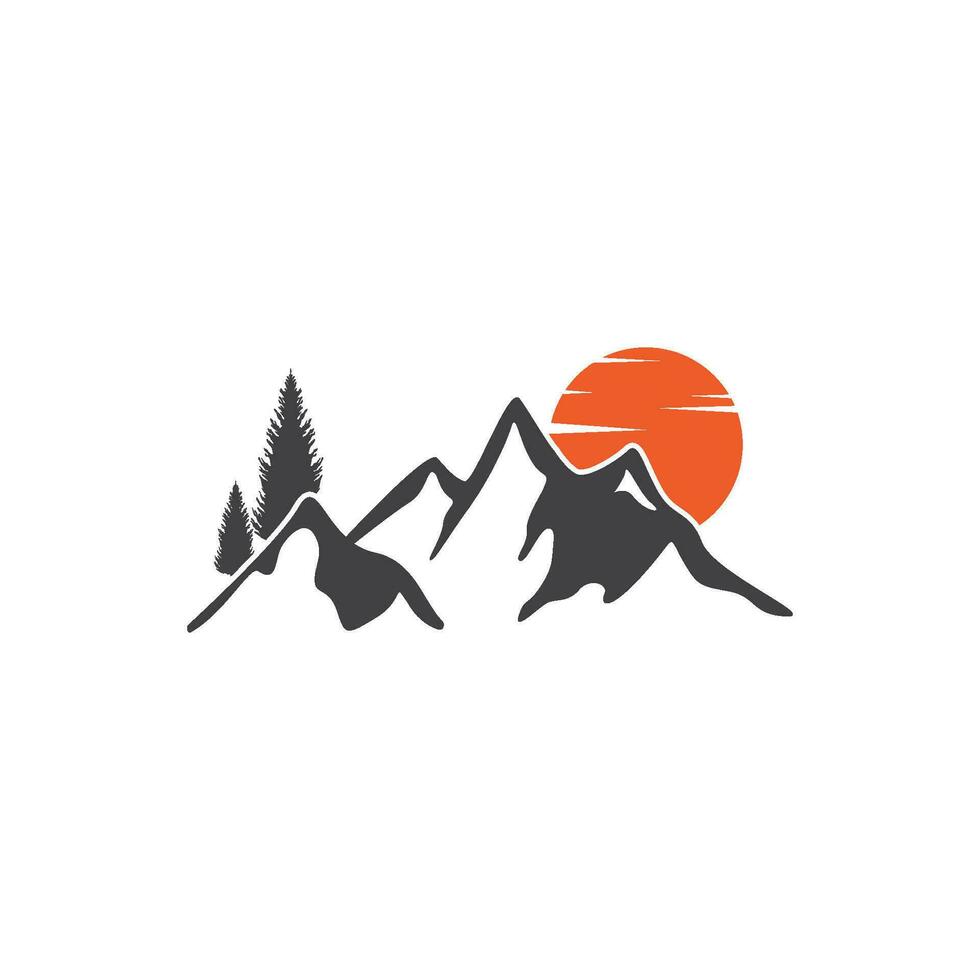 vector logo de montaña