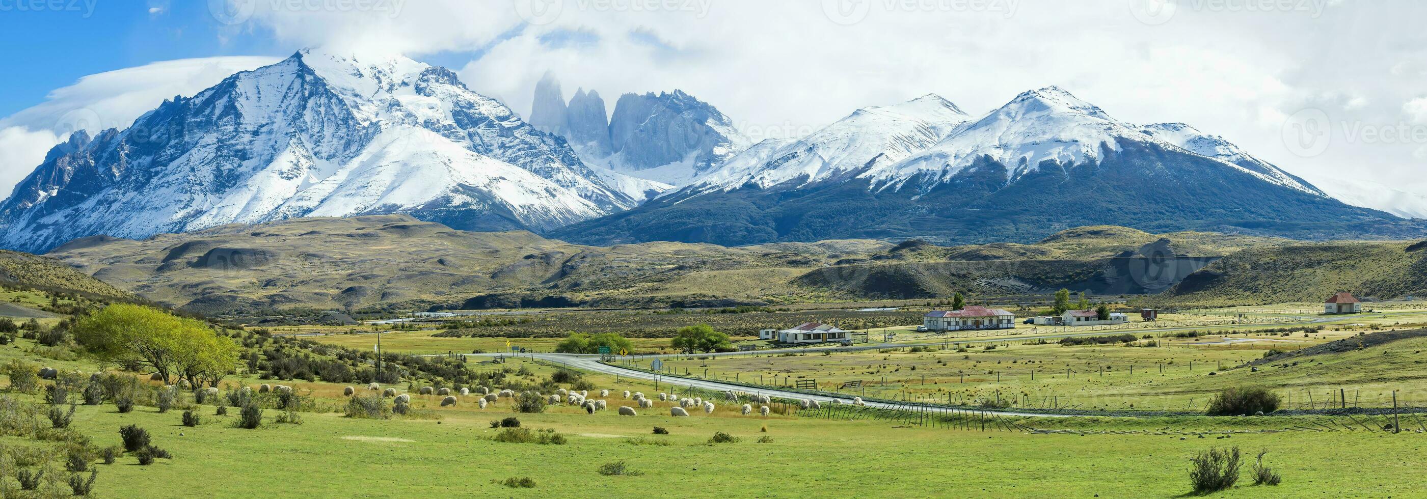 el Tres torres, torres del paine nacional parque, chileno Patagonia, Chile foto