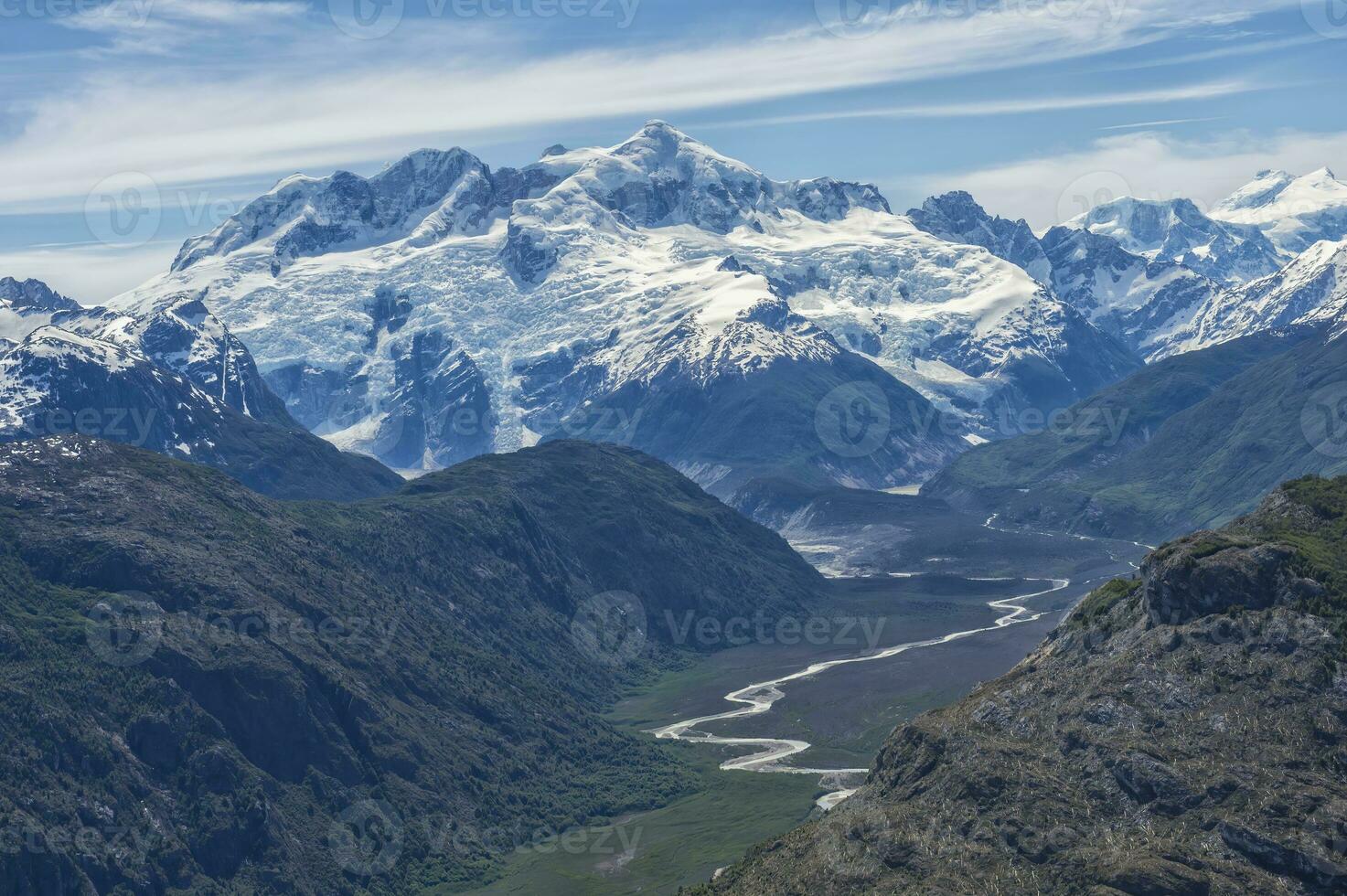 Laguna San Rafael National Park, Aerial view, Aysen Region, Patagonia, Chile photo