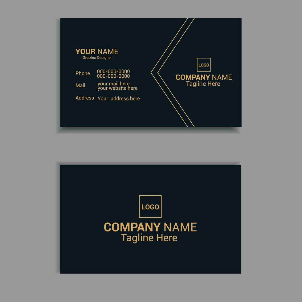 Luxury Modern Creative Business card Design vector