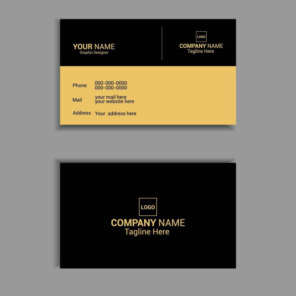 Luxury Modern Creative Business card Design vector