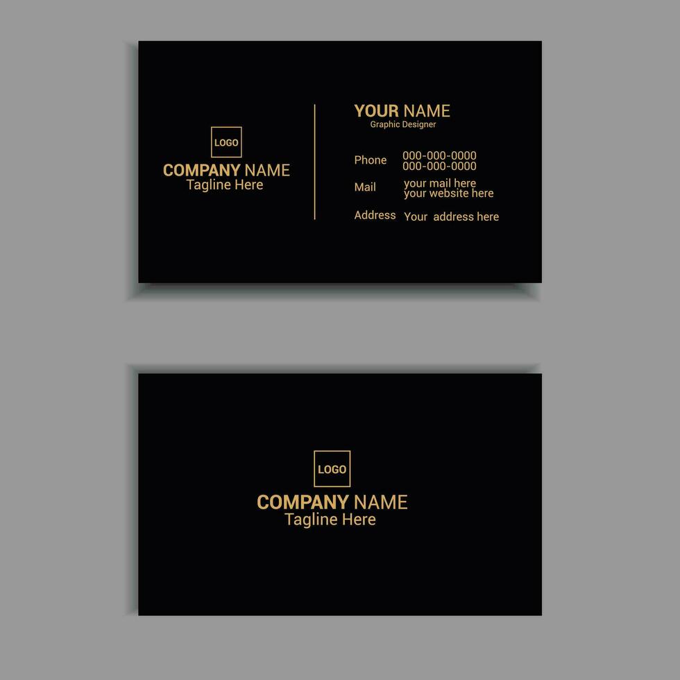 Luxury Modern Creative Business card Design vector