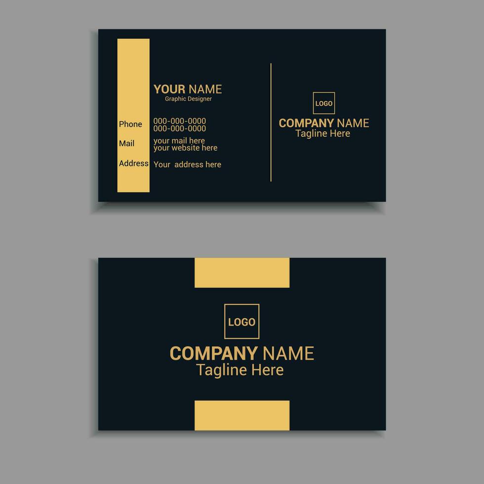 Luxury Modern Creative Business card Design vector