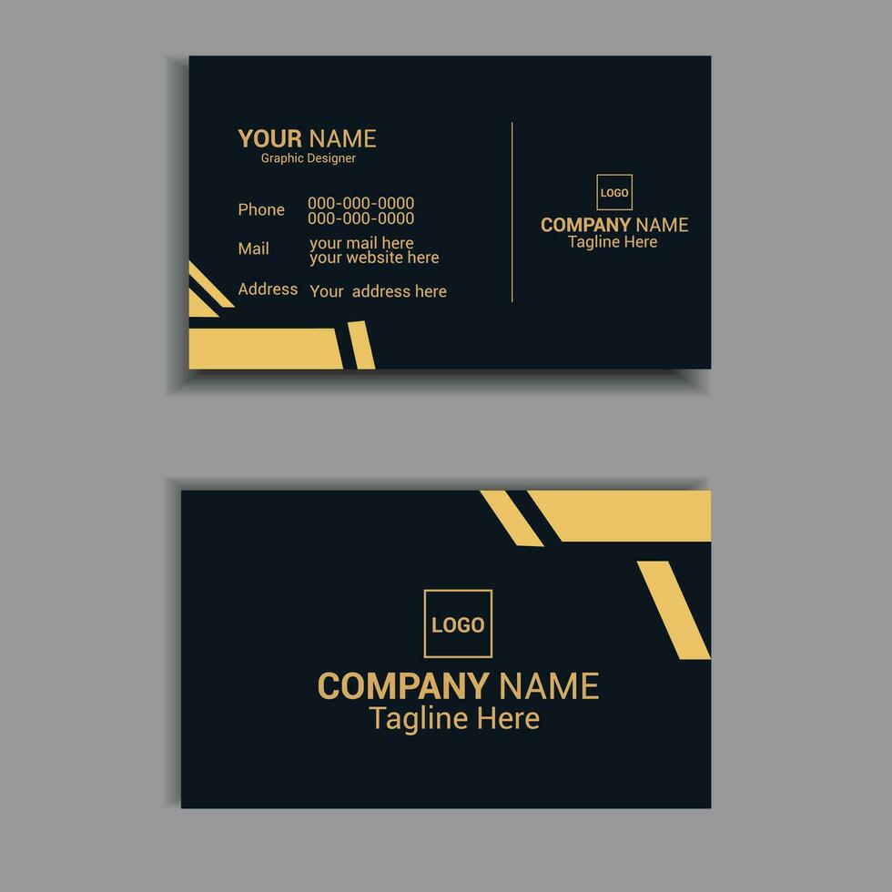 Luxury Modern Creative Business card Design vector