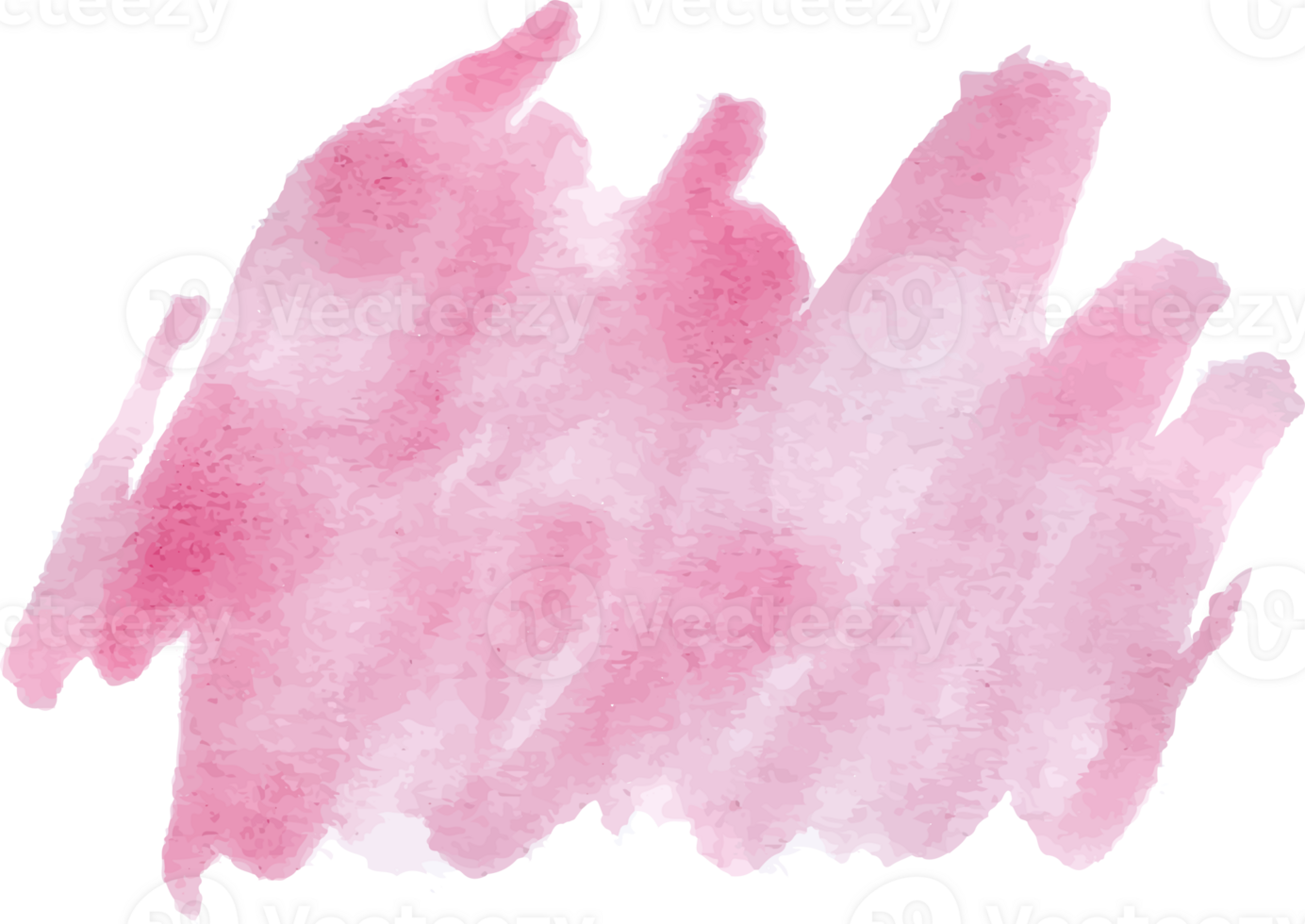 pink wet watercolor element png
