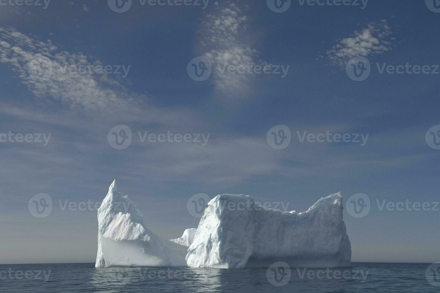 Ocean Harbour, Floating Icebergs, South Georgia Island, Antarctic photo