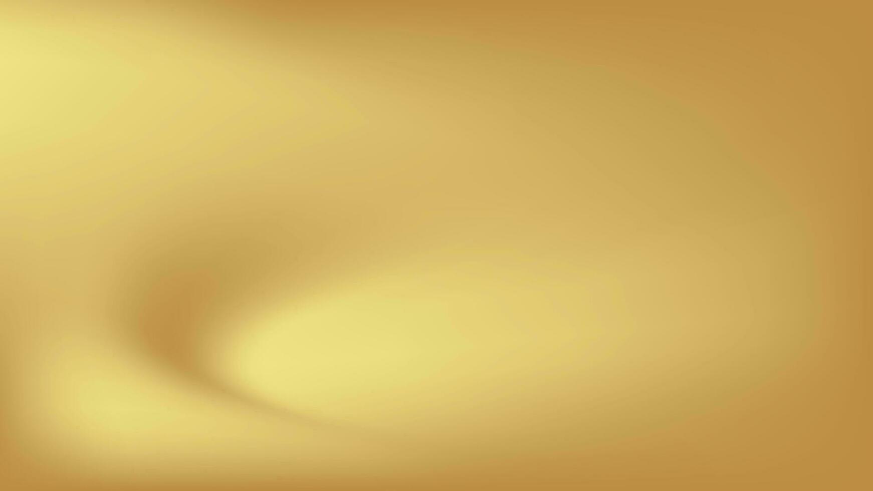 Gold abstract blurred gradient background. Vector illustration.