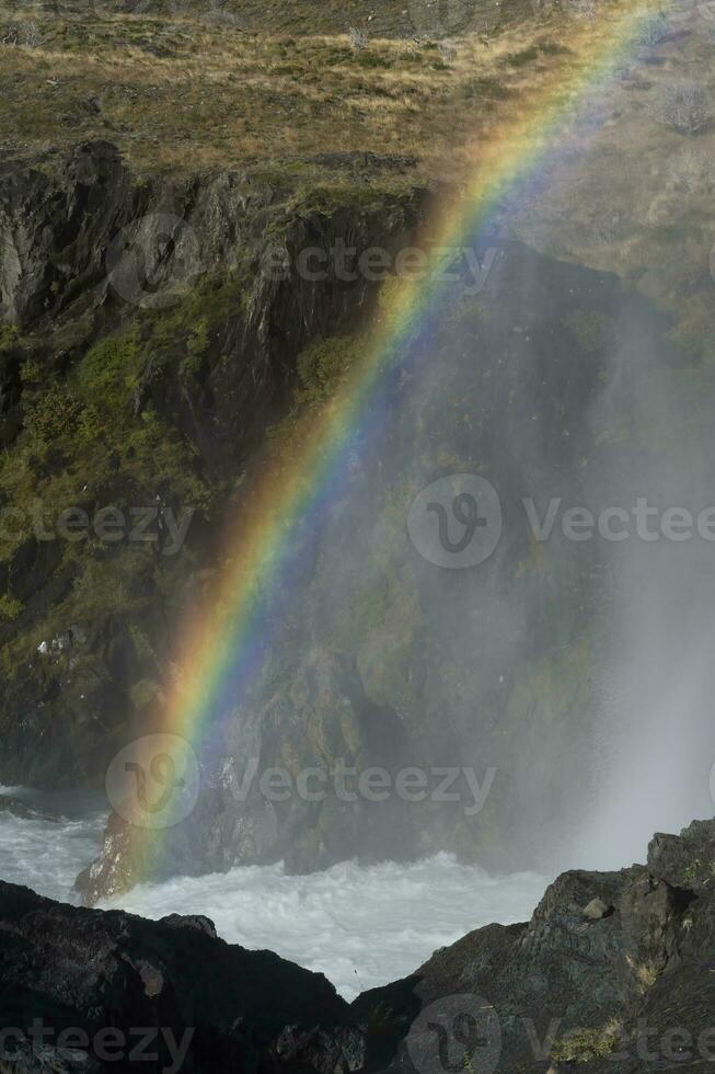 Cascade, Torres del Paine National Park, Chilean Patagonia, Chile photo