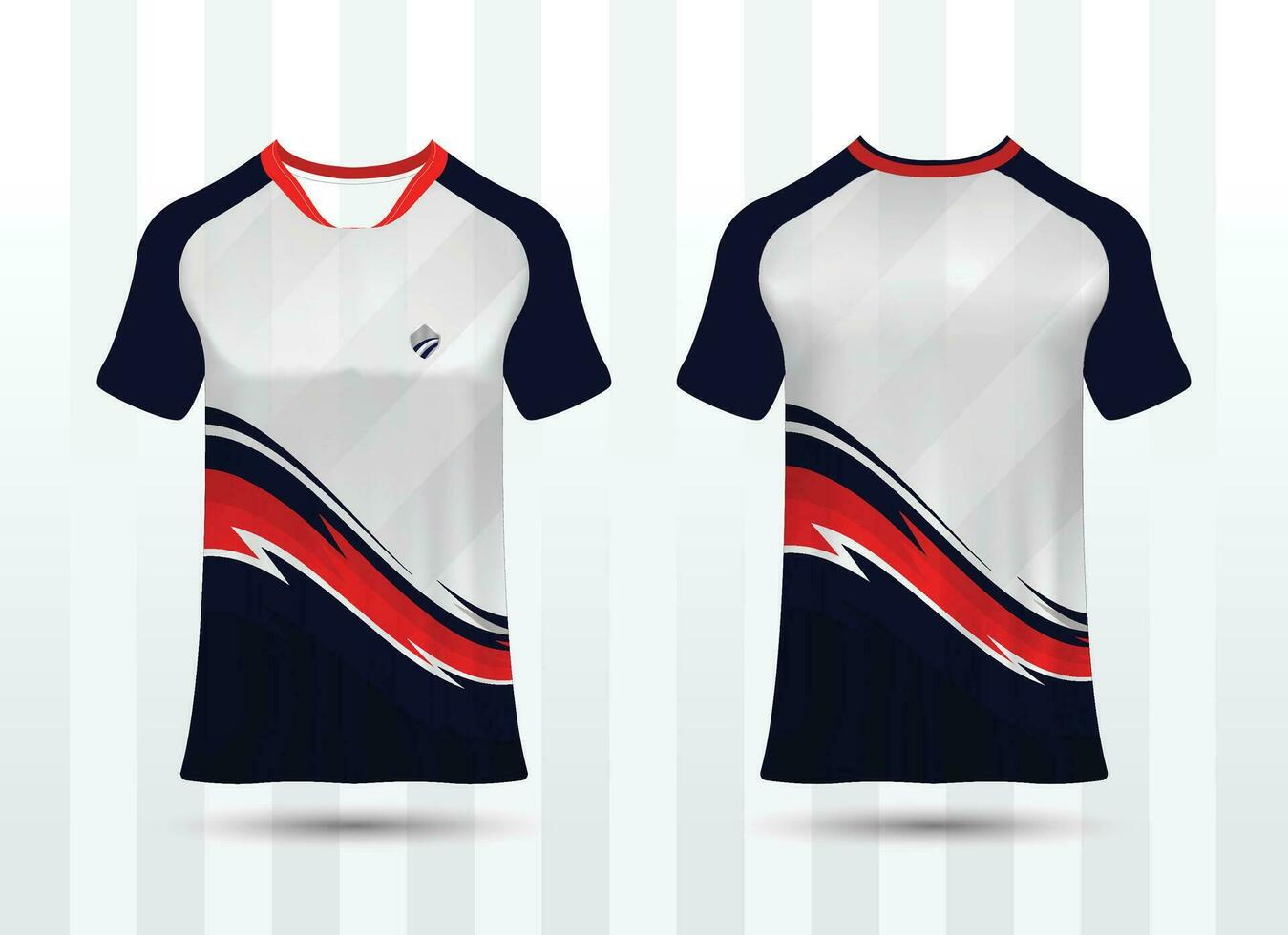 especificación fútbol deporte Bosquejo , esports juego de azar t camisa jersey modelo. burlarse de arriba uniforme . vector ilustración diseño