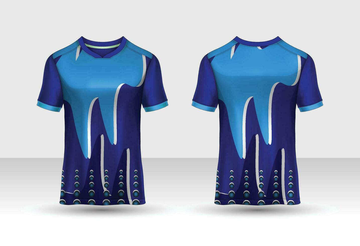 Fabric textile design for Sport t-shirt, Soccer jersey mockup for football club. uniform front view. vector