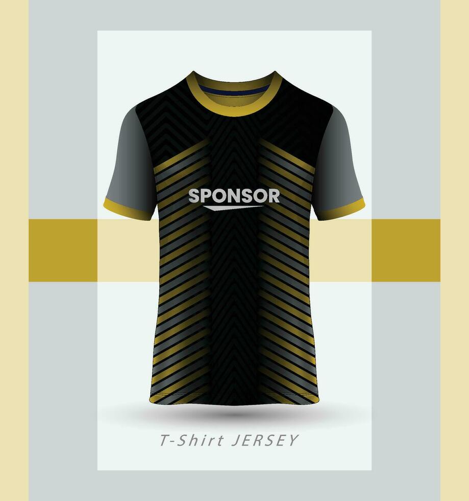 Sports t-shirt jersey design flat sketch illustration, Abstract pattern v neck motocross jersey concept with front and back view for Soccer, Cricket, Volleyball, Rugby, e-sport, gaming uniform kit vector