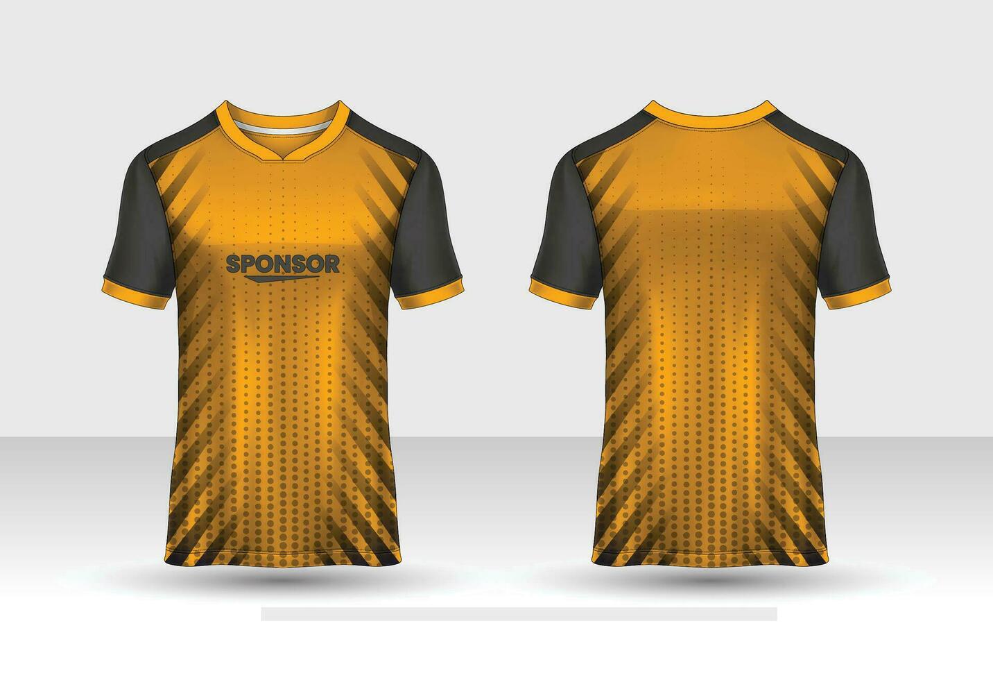 Fabric textile design for Sport t-shirt, Soccer jersey mockup for football club. uniform front view. vector
