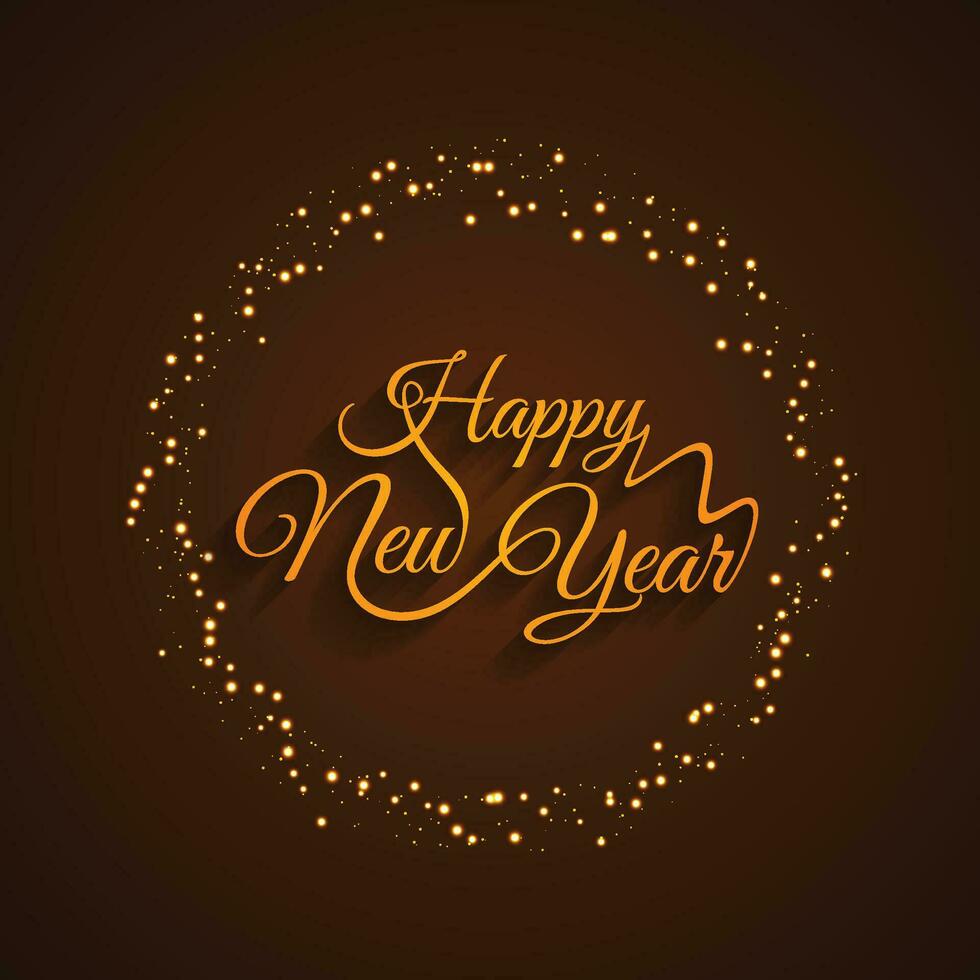 Happy new year 2024 square template with 3D hanging number. Greeting concept for 2024 new year celebration vector