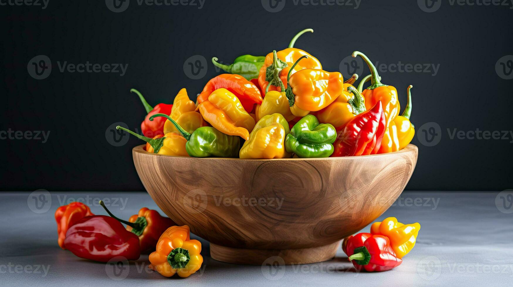 AI generated Portrait a bowl chili on the table AI Generative photo