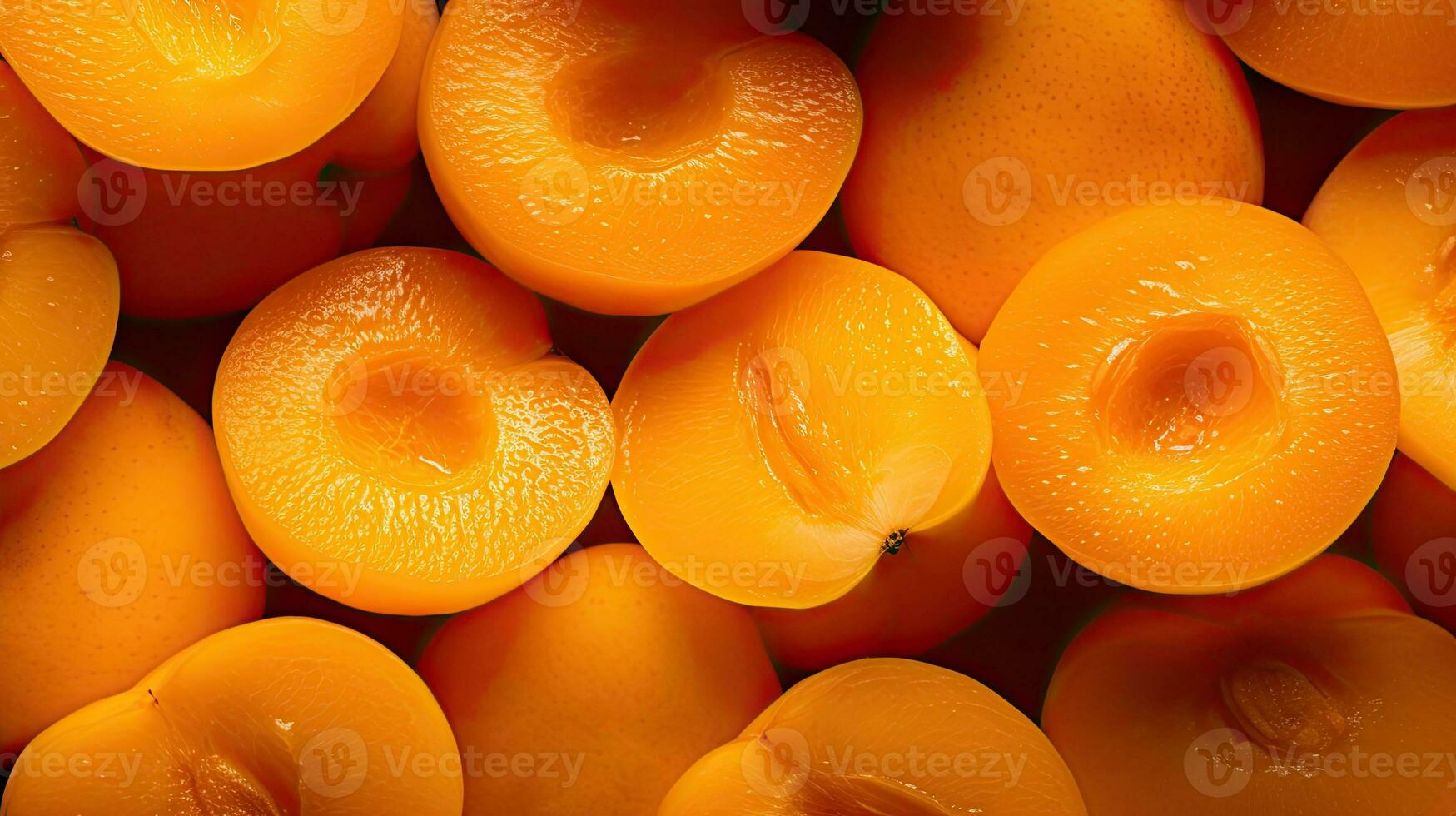 AI generated Fresh peach fruit with light exposure AI Generative photo
