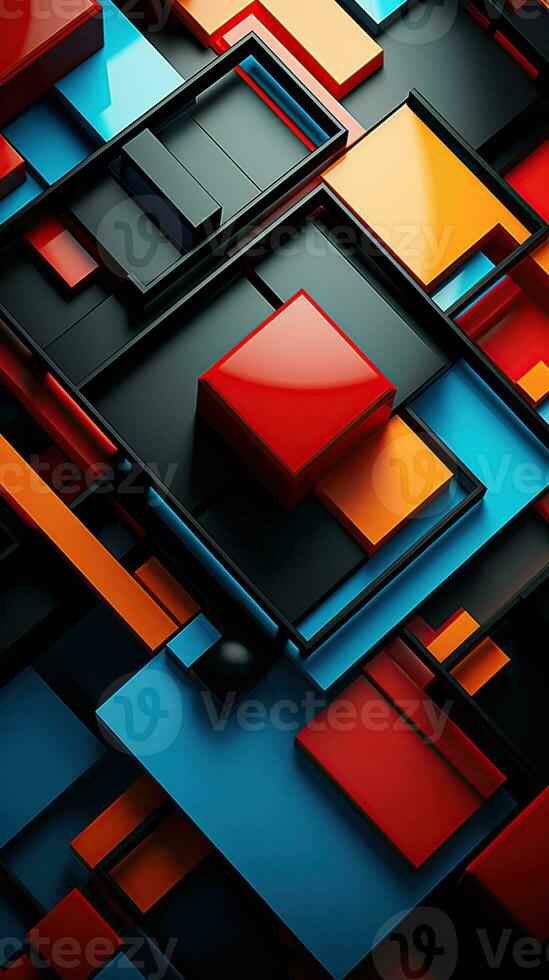 AI generated Colorful textured background vibrant pattern. Created with Generative AI photo