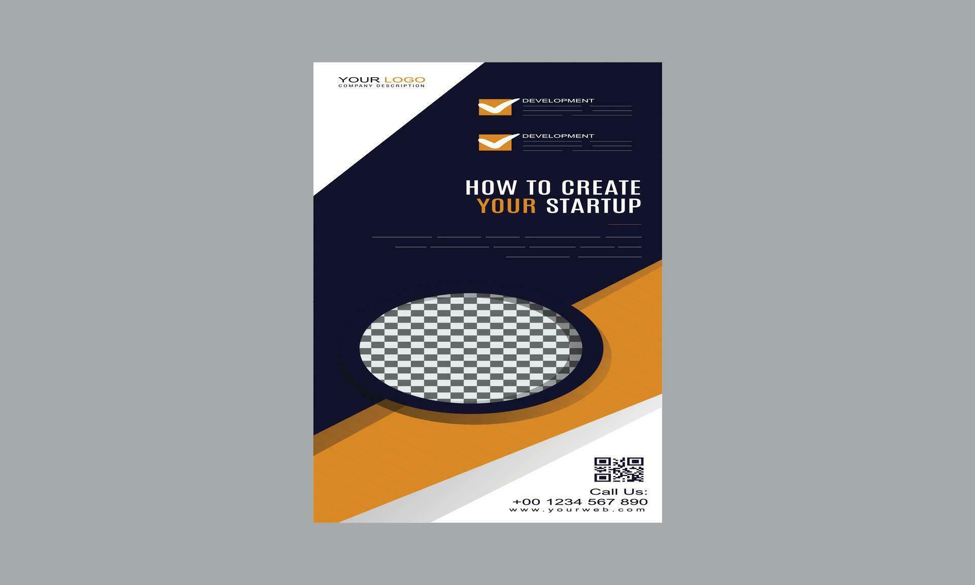 Brochure flyer design template vector, Leaflet, presentation book cover
