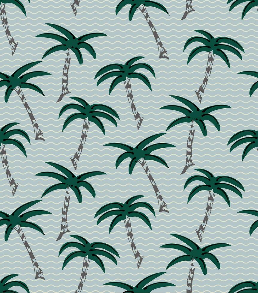 Palm tree pattern design vector