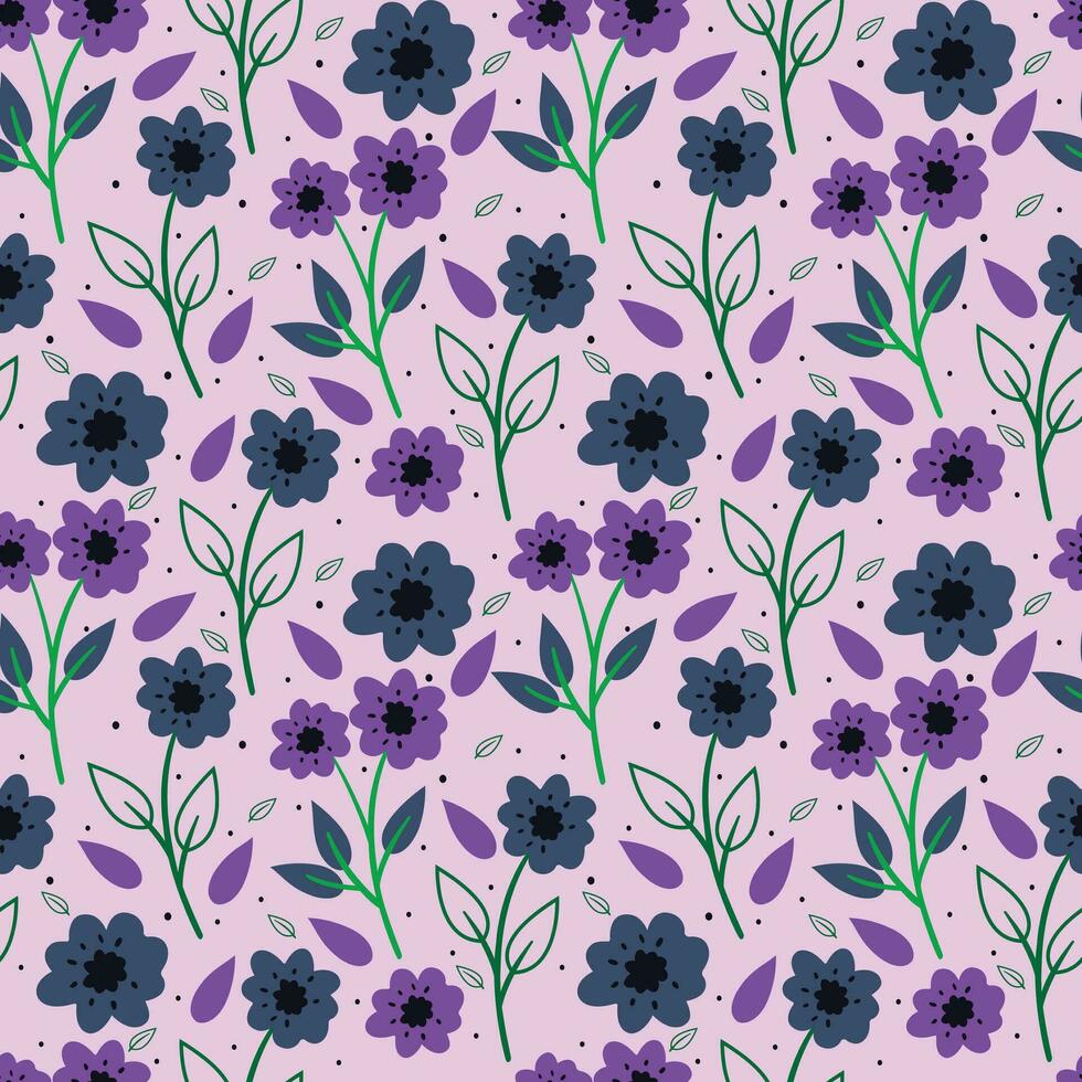 Floral pattern design vector