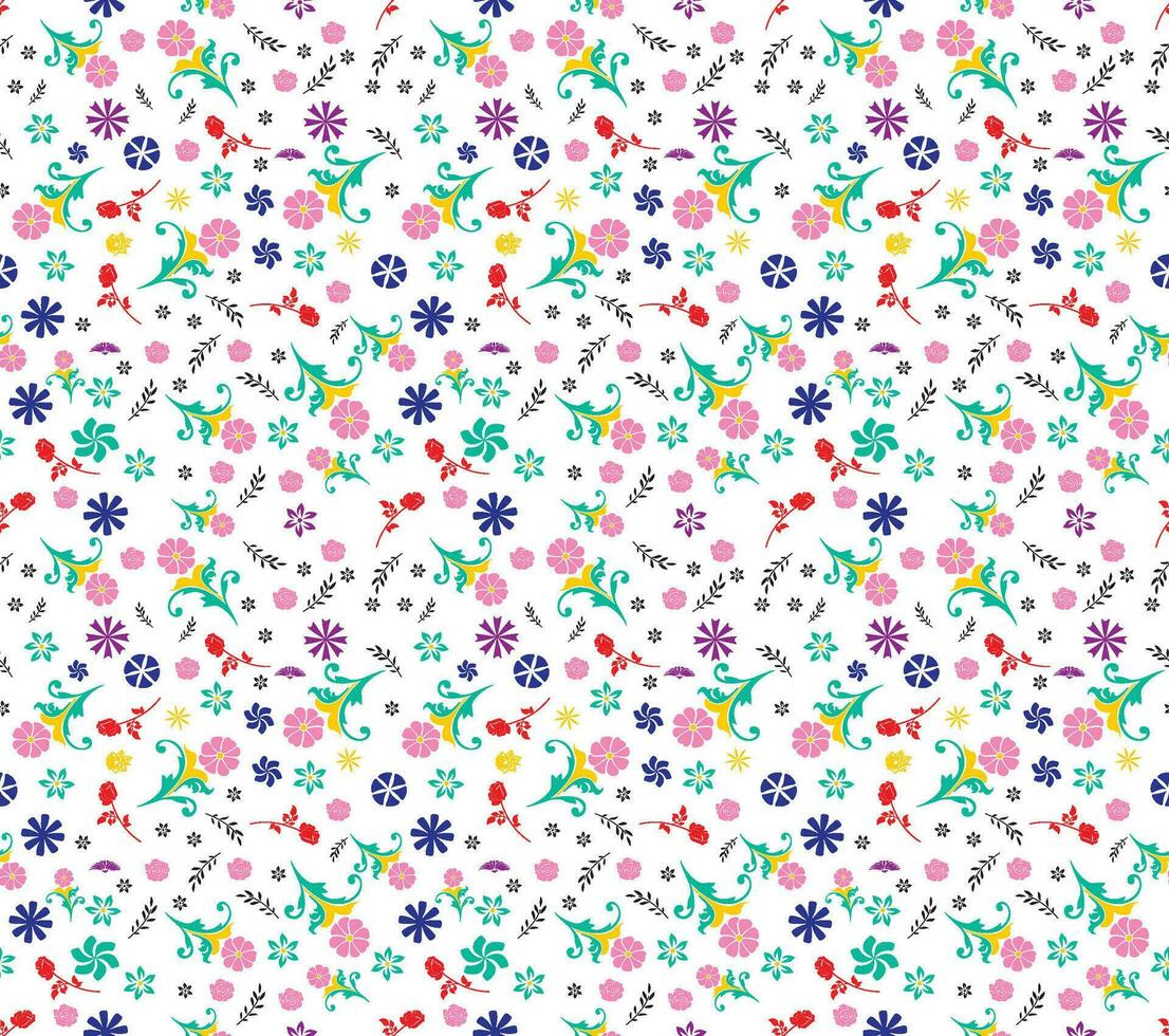 Floral pattern design vector