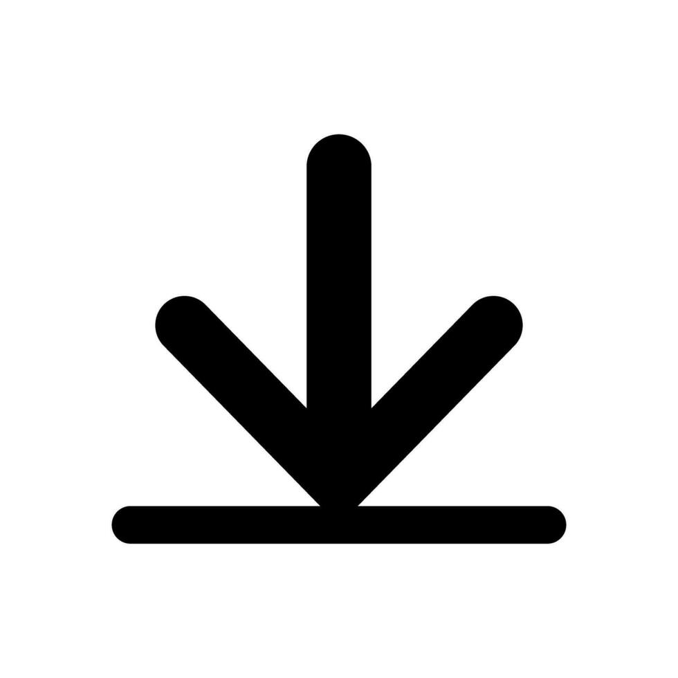 Download icon vector. Upload button illustration. Load symbol or logo. vector
