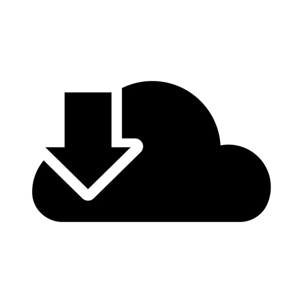 Download icon vector. Upload button illustration. Load symbol or logo. vector
