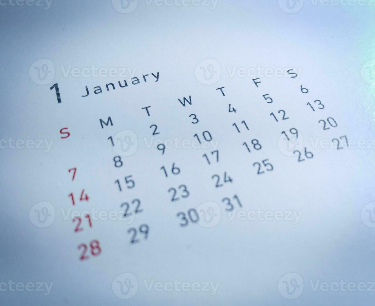 un mensual calendario antecedentes con un minimalista diseño foto