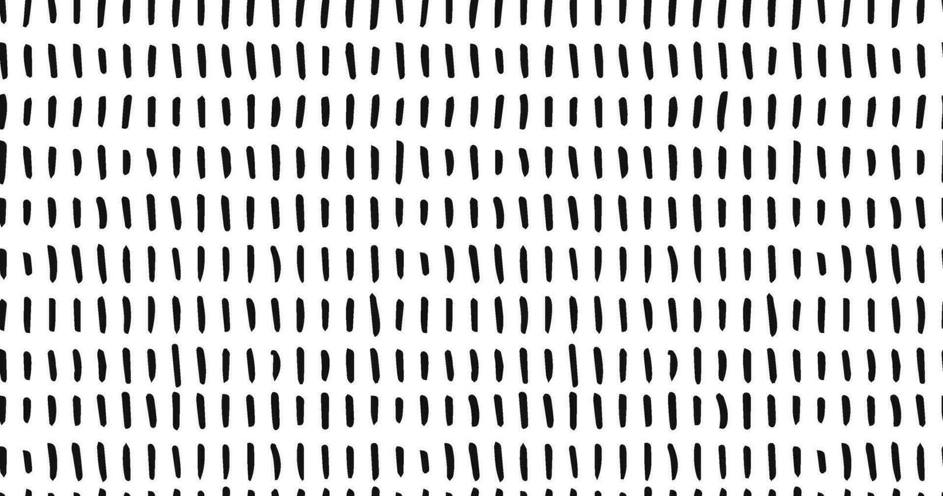 Small dash seamless pattern Dotted lines texture. Black and white hatching doodle organic shapes Short line dashes Brush hand drawn random strokes Fashion retro print design Vector Illustration