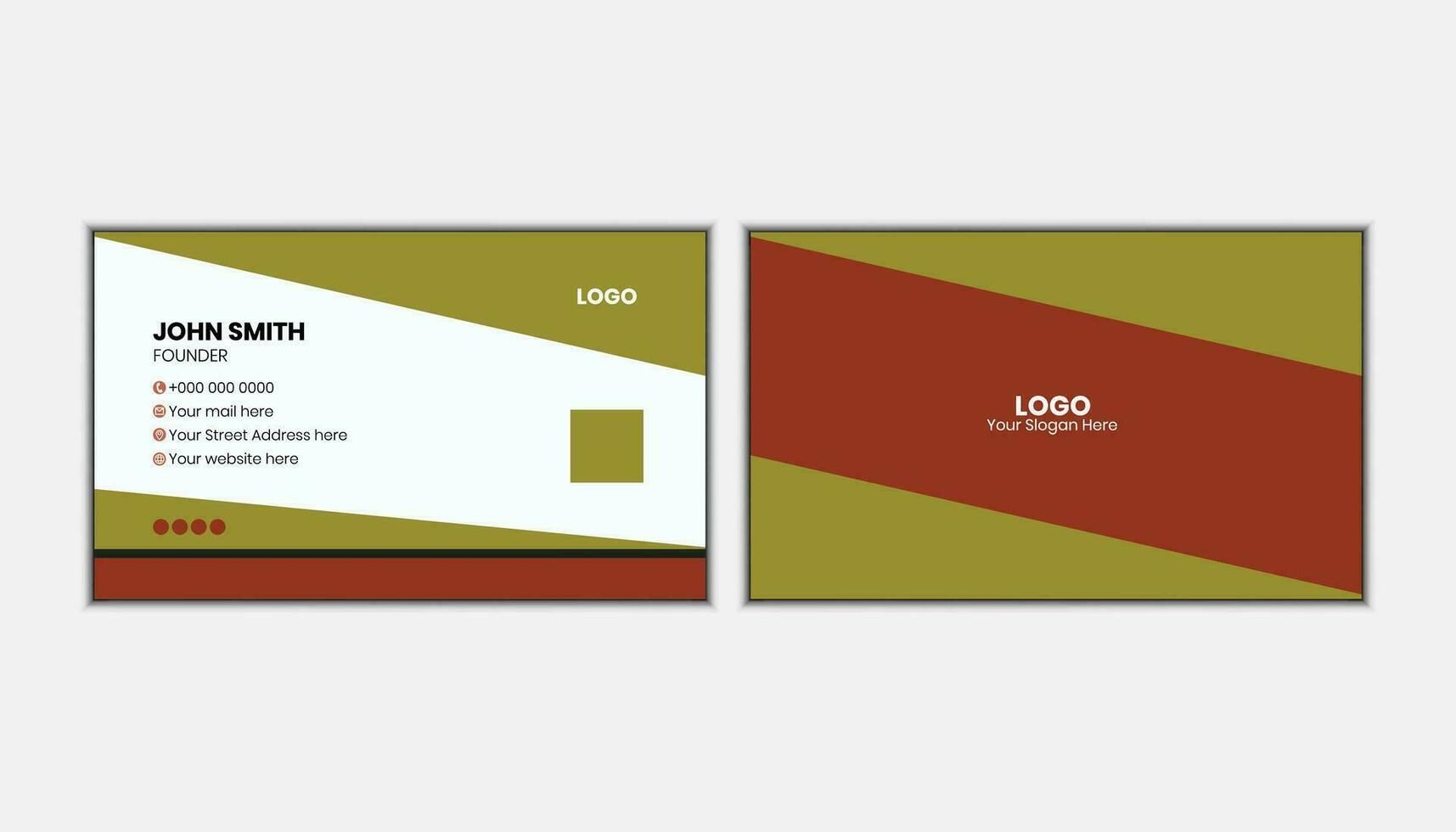 Printed Business Card Template free Vector. vector