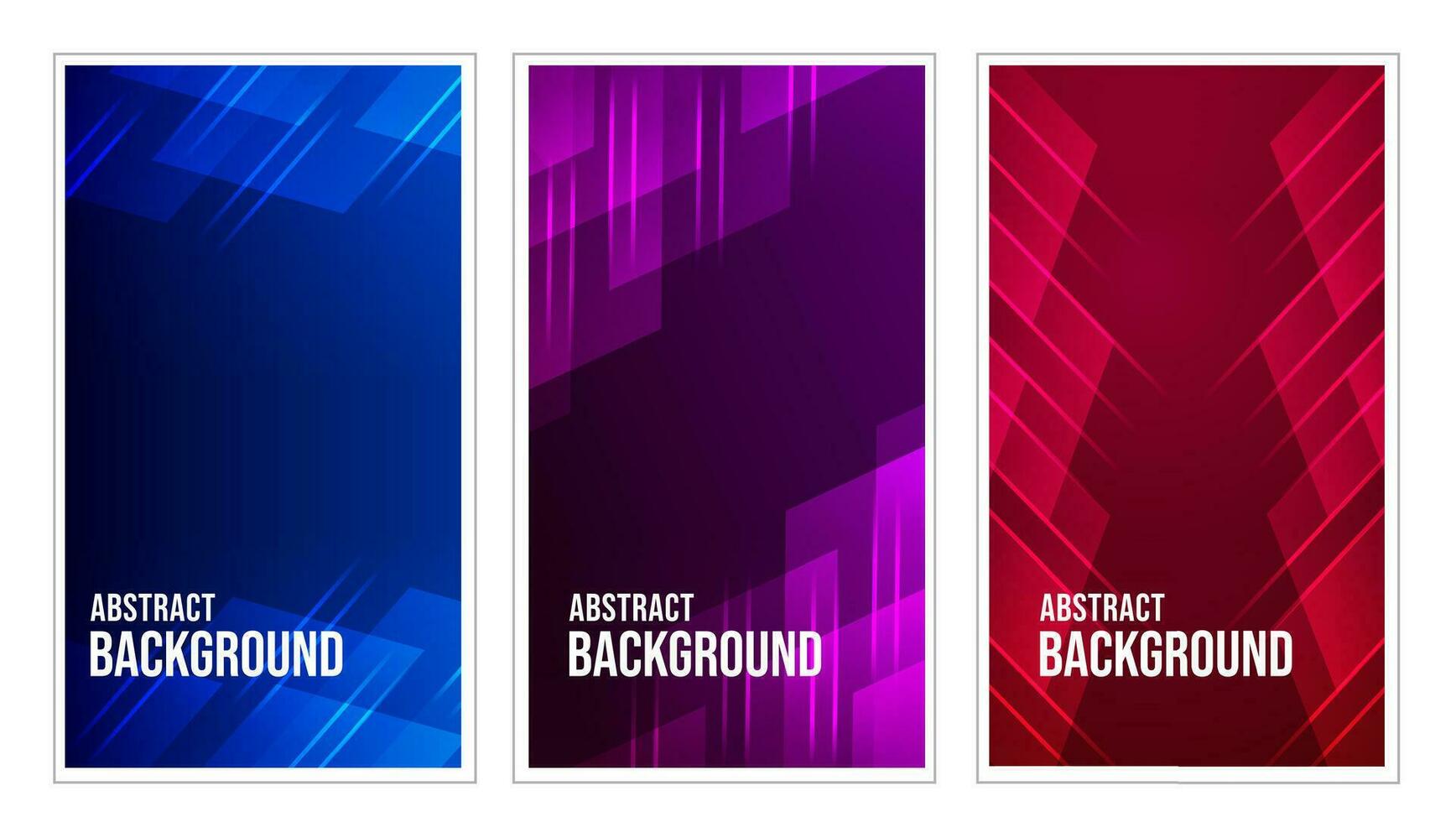 abstract modern background with 3 colors portrait vector