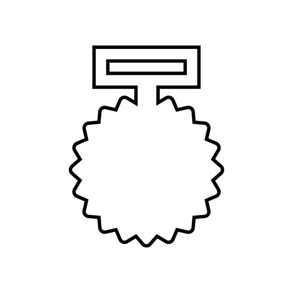 Medal template icon vector. Award shape illustration sign. Medal laser