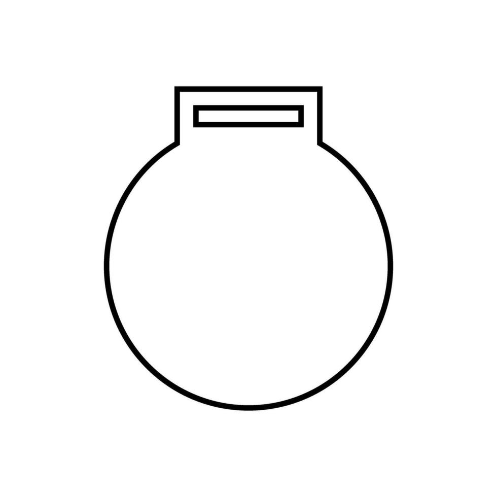 Medal template icon vector. Award shape illustration sign. Medal laser cutting symbol or logo. vector