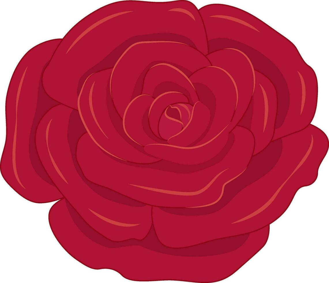 Rose flower vector clip art illustration, love and passion, perfect for wedding invitations and heartfelt designs that speak to the heart
