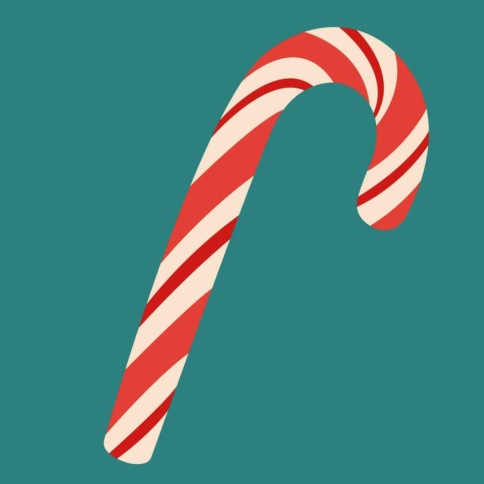 Lollipop with spiral, twisted sucker candy on stick. Vector cartoon set
