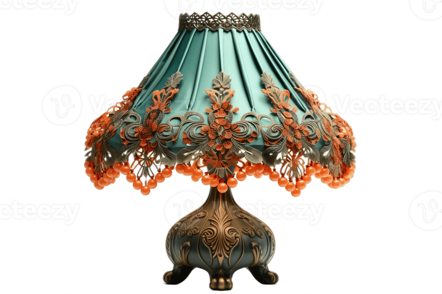 AI generated Elegant Lamp Shade Isolated on a Transparent Background. AI png