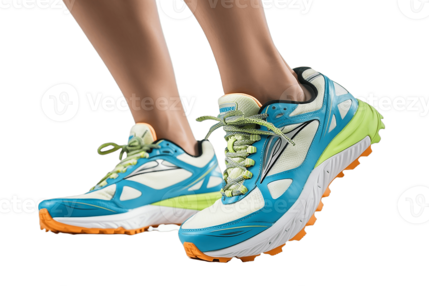 AI generated Running Shoes Isolated on Transparent Background. AI png